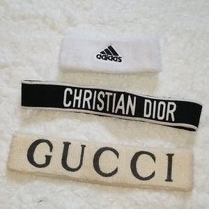 Gucci-Christian Dior- & Adidas headbands